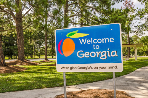 welcome to Georgia sign